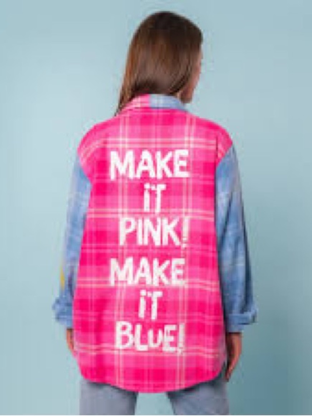 Disney Sleeping Beauty Pink & Light Blue Plaid Button-Up Shirt - Picture 11 of 12